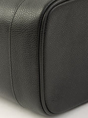 1995年頃製 キャビアスキンCCマークステッチバニティ ブラック