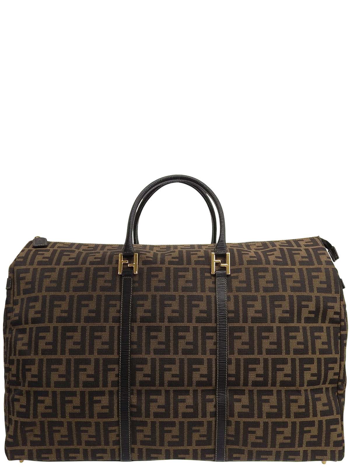 FFズッカパターンハンドバッグ ブラウン