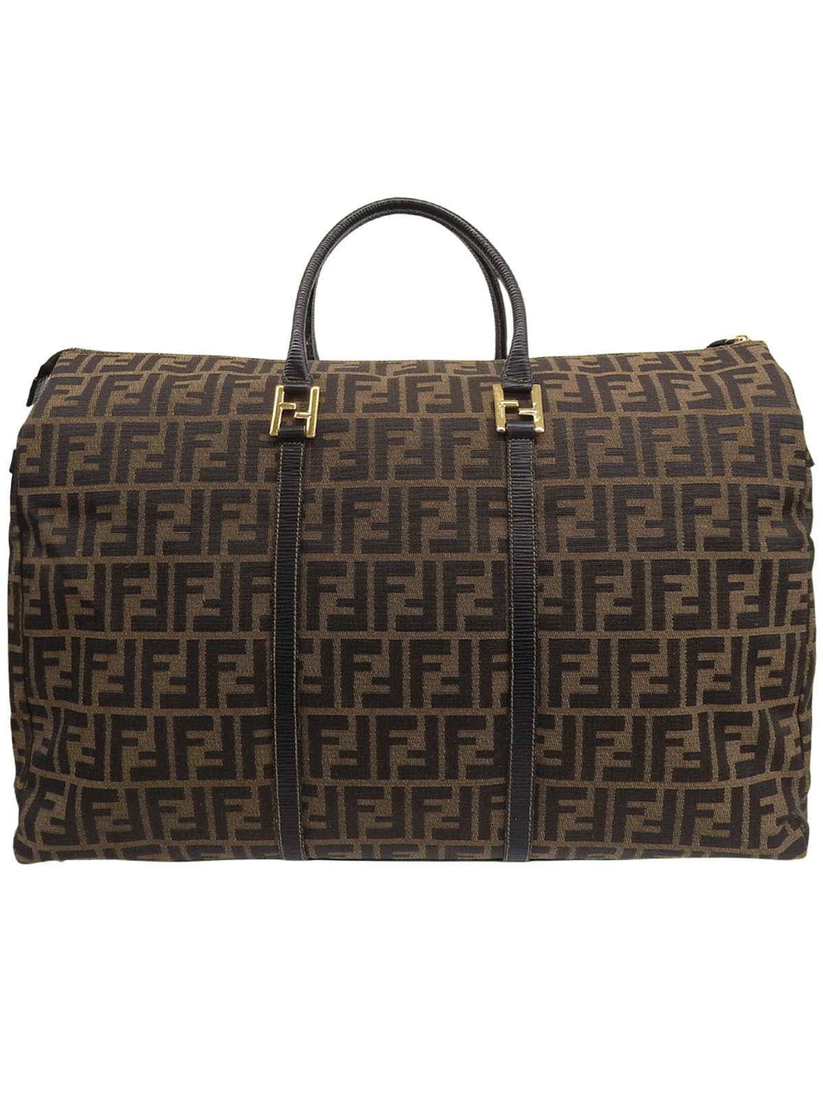 FFズッカパターンハンドバッグ ブラウン