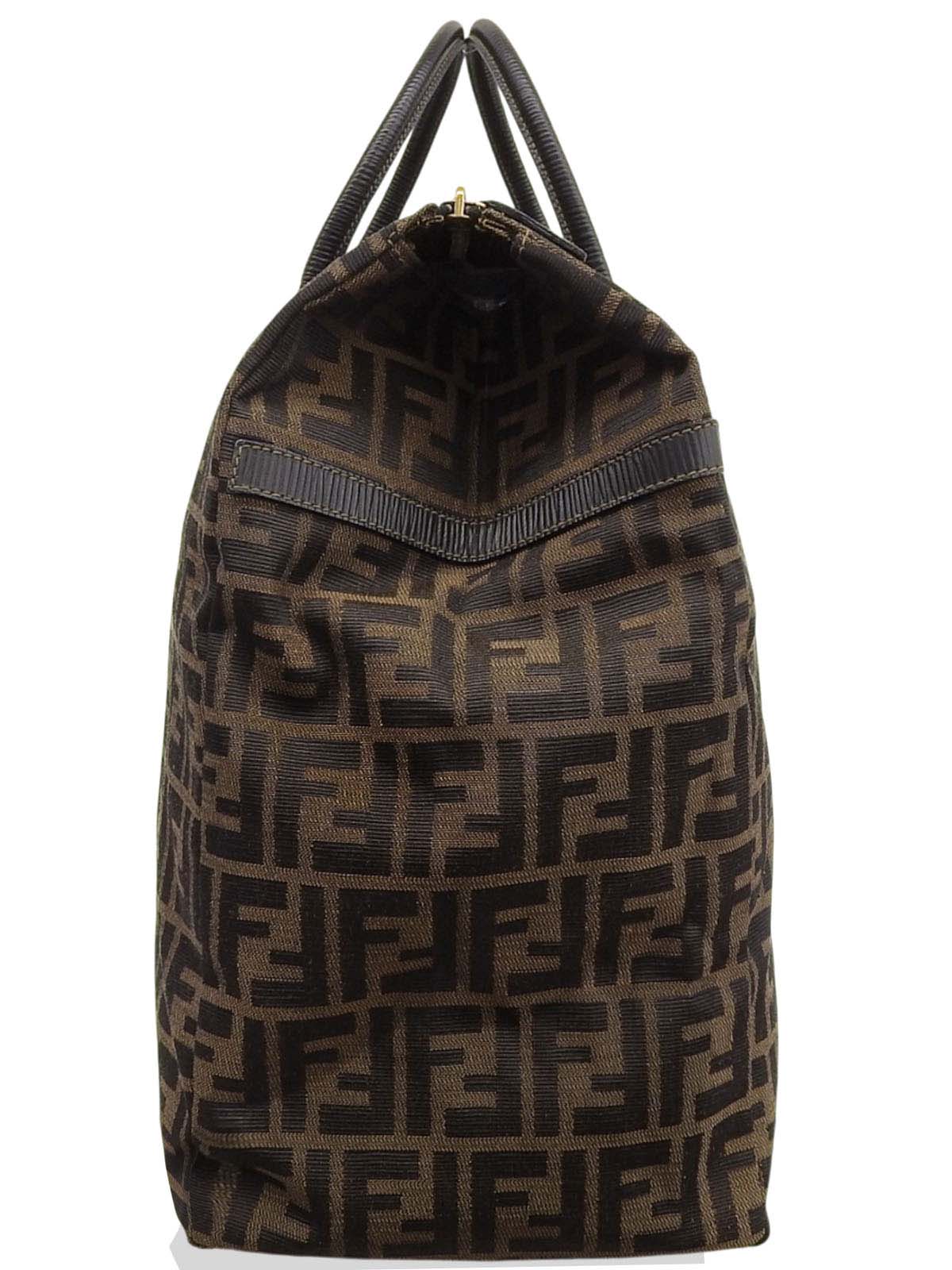 FFズッカパターンハンドバッグ ブラウン