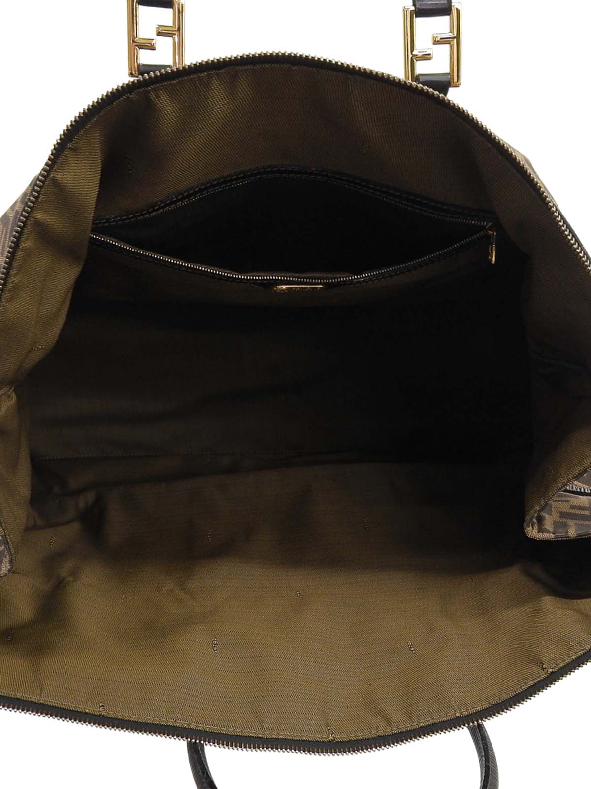 FFズッカパターンハンドバッグ ブラウン