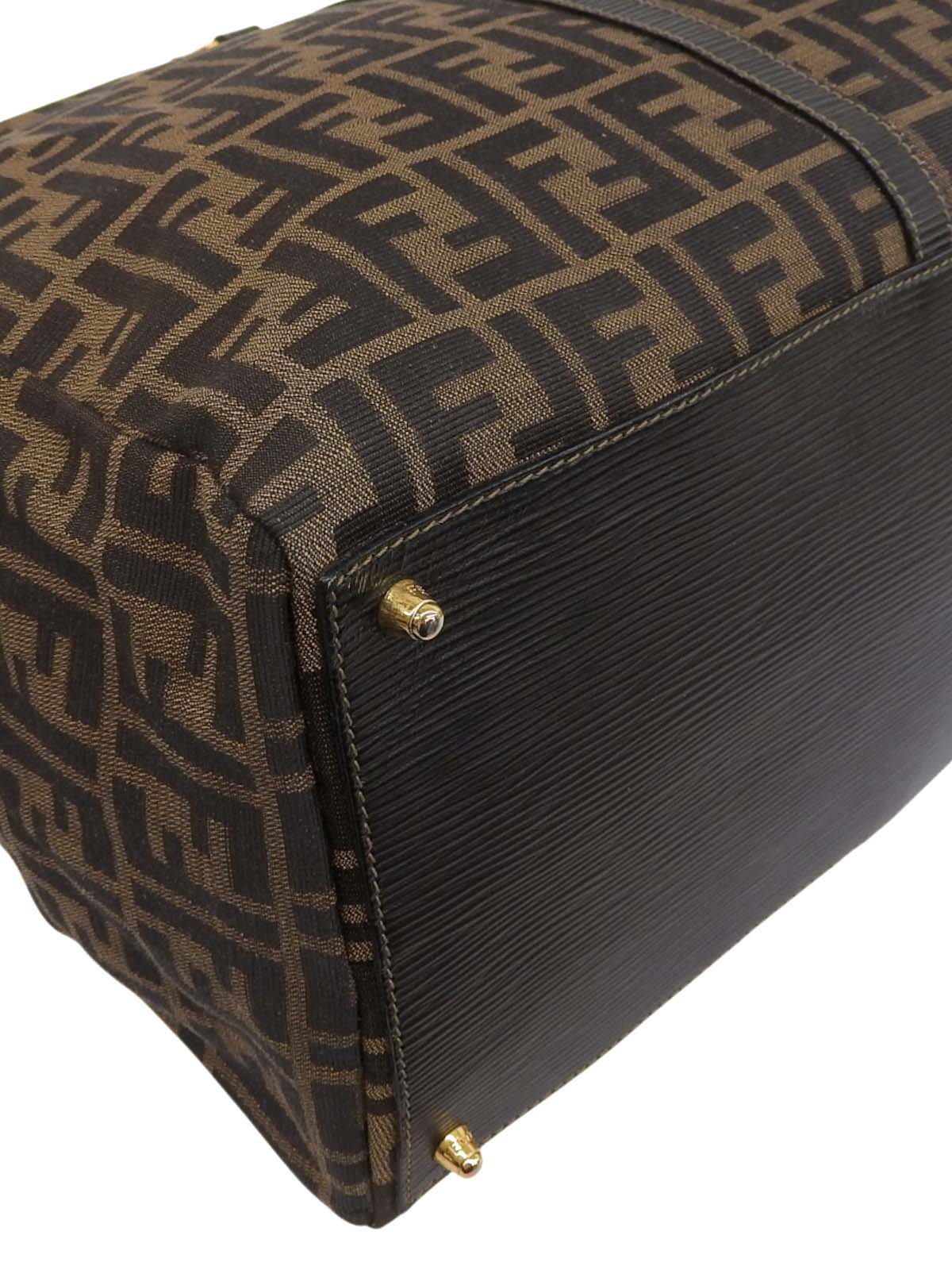 FFズッカパターンハンドバッグ ブラウン