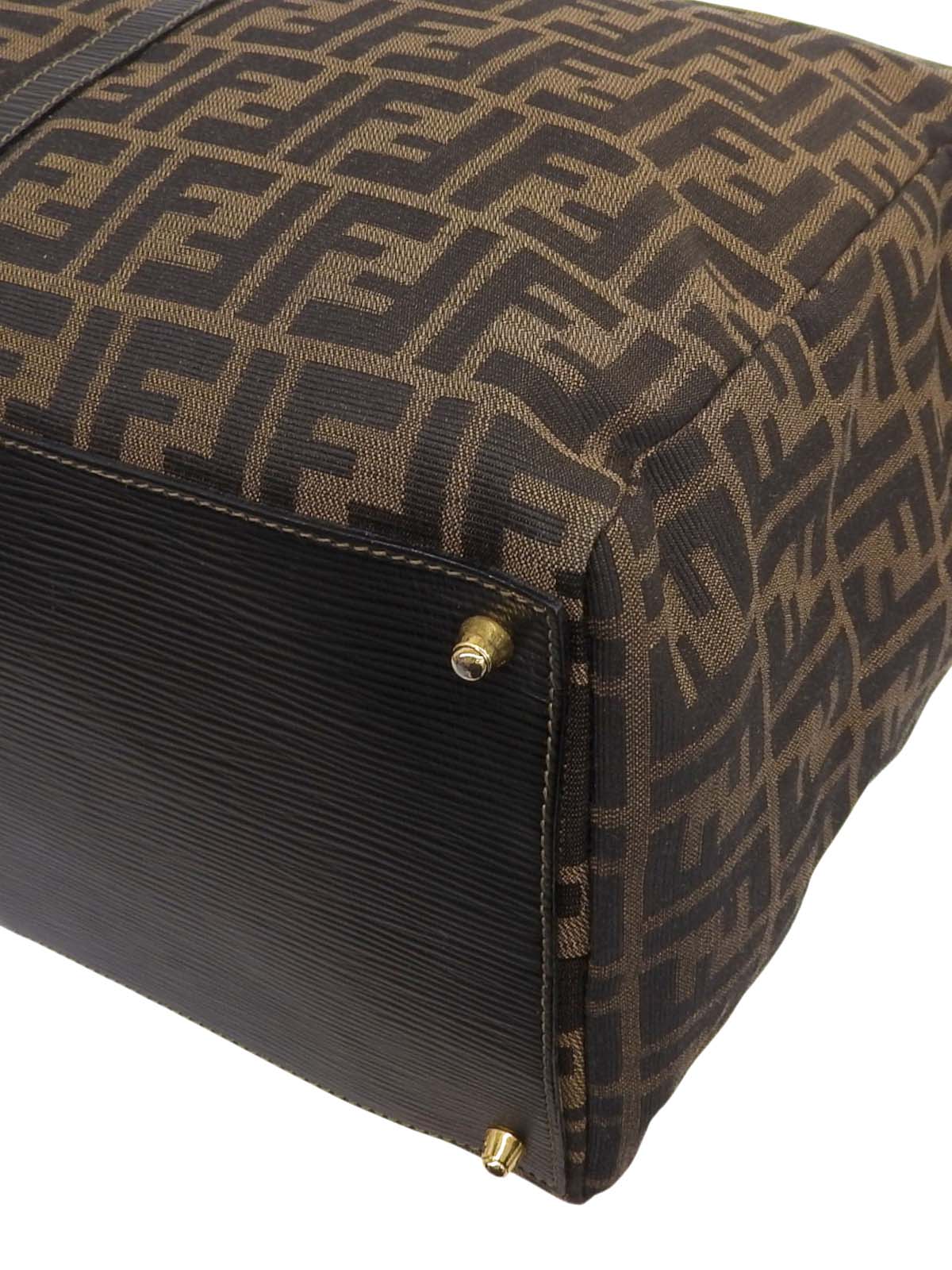 FFズッカパターンハンドバッグ ブラウン