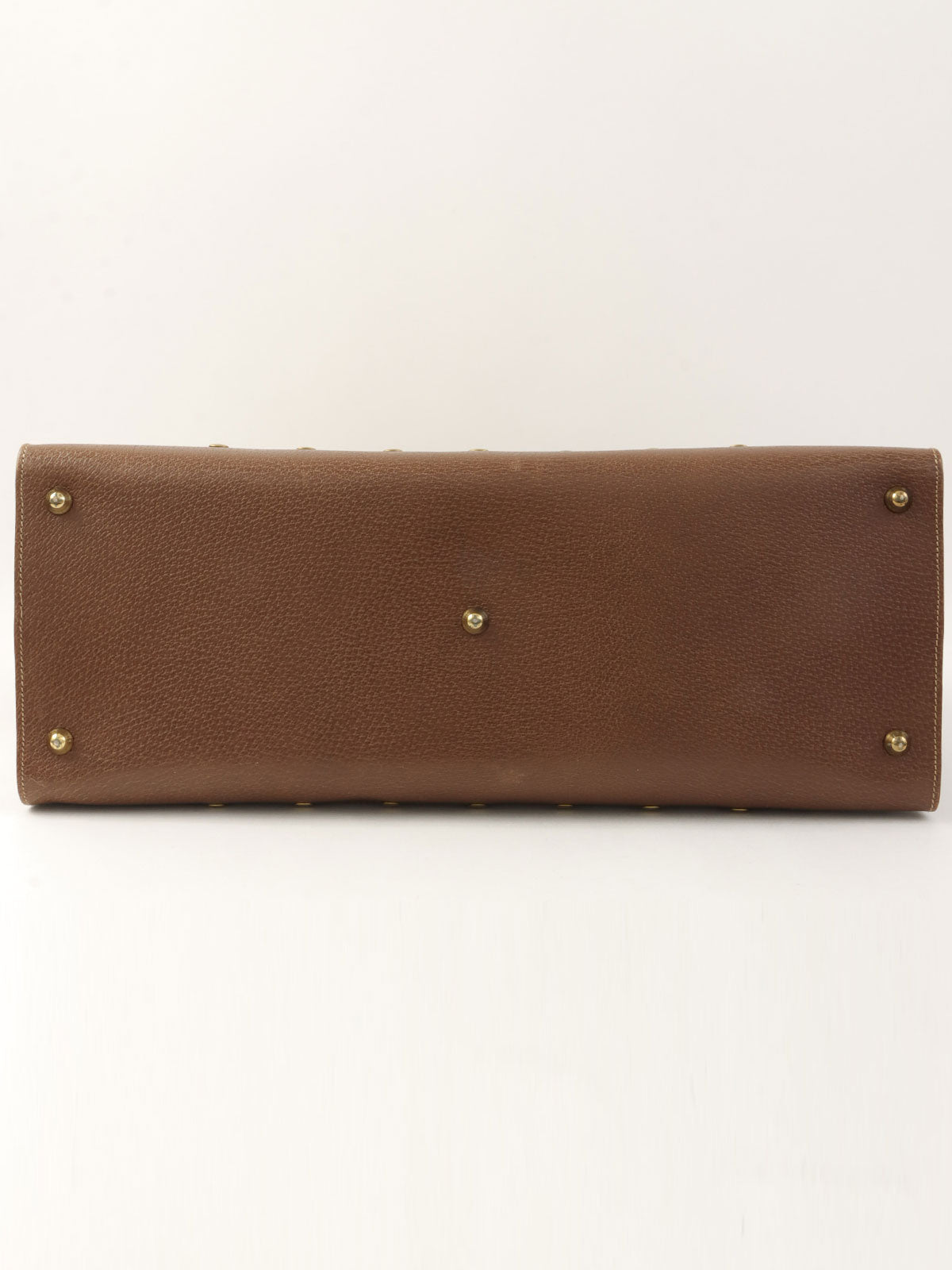 棕色帆布 GG 图案手提包