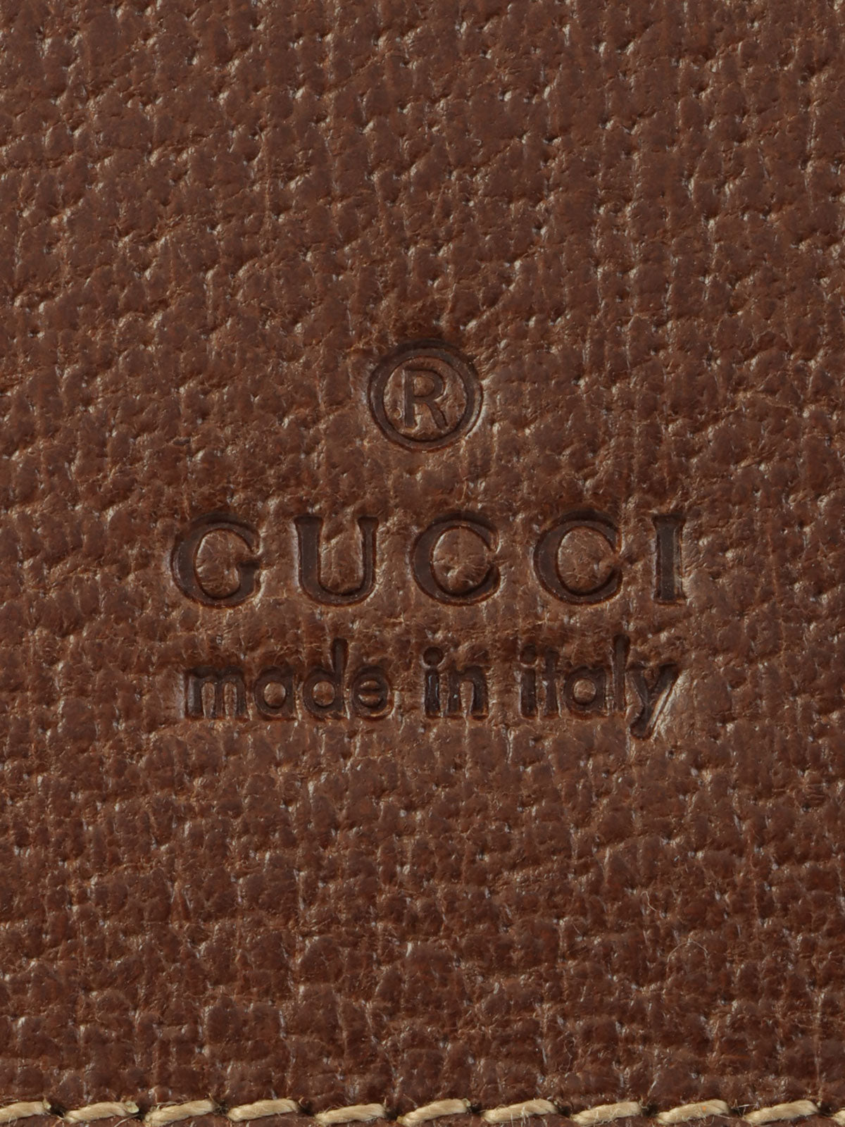 棕色帆布 GG 图案手提包