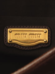 Matelasse 2-way bag, brown