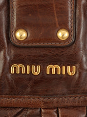 Matelasse 2-way bag, brown