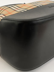 ノバチェックパターンロゴエンボスワンショルダーバッグ ベージュ