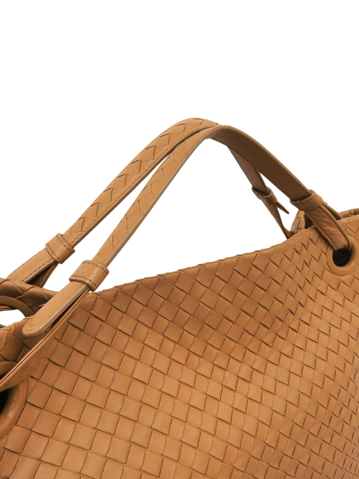 イントレチャートハンドバッグ ベージュ