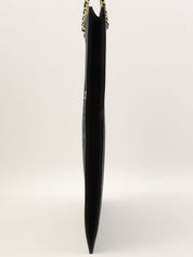 2001 Canvas Icon Pattern Chain Tote Bag, Navy