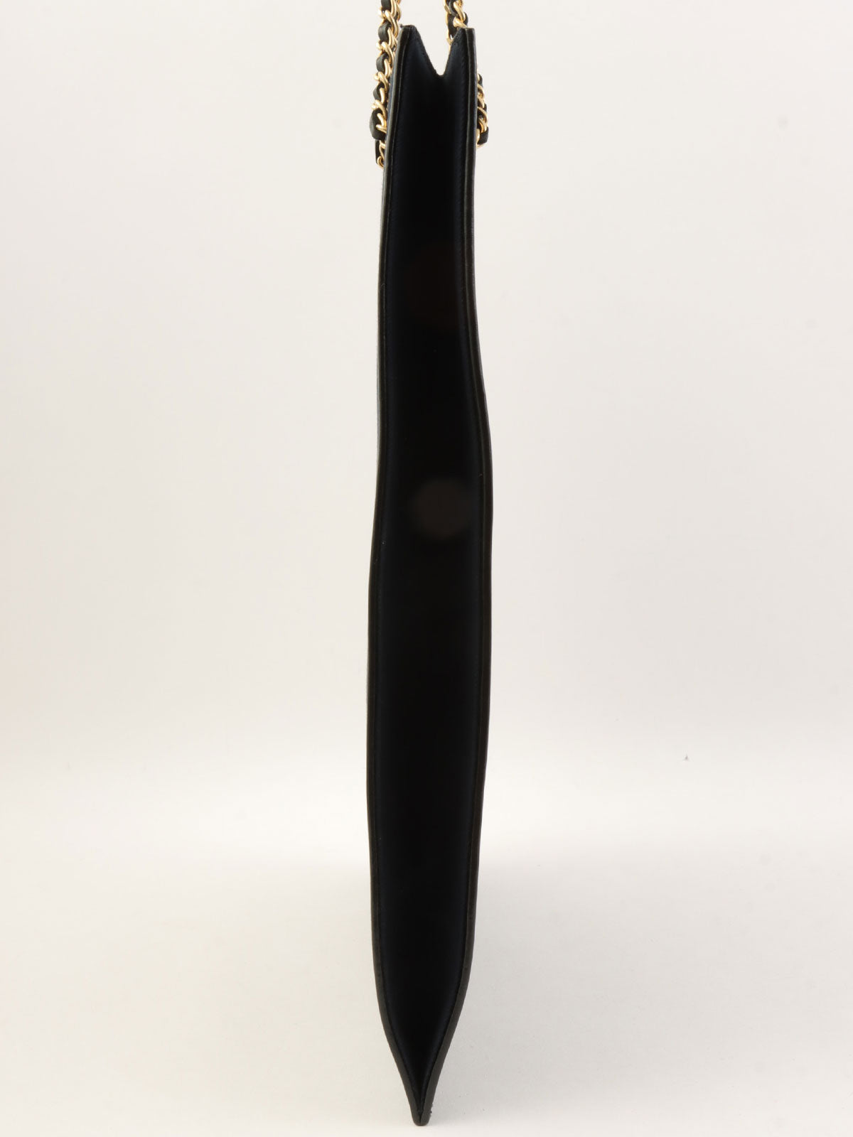 2001 Canvas Icon Pattern Chain Tote Bag, Navy