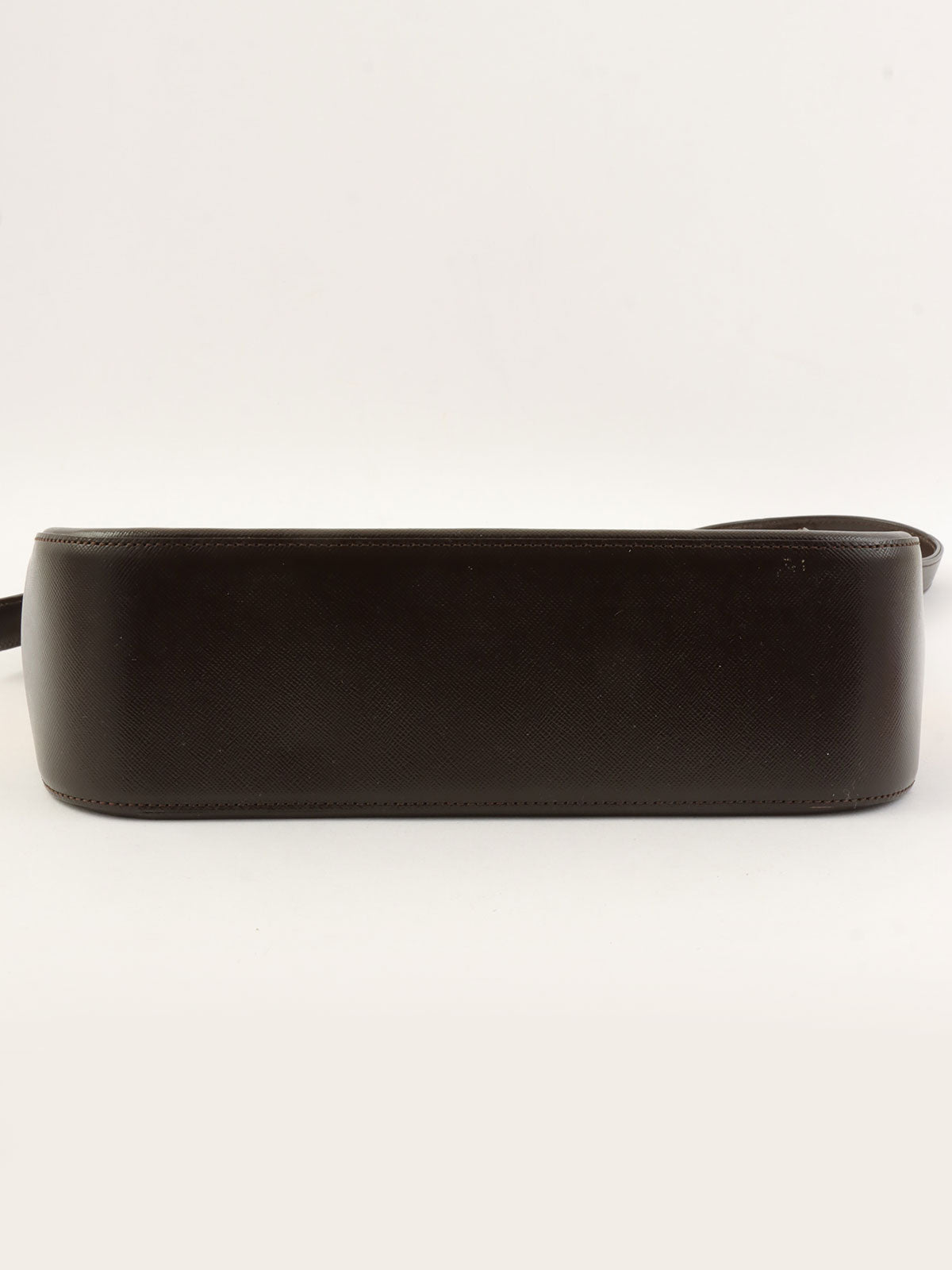 ノバチェックパターンロゴチャームワンショルダーバッグ ベージュ