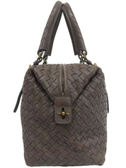Brown Intrecciato Handbag