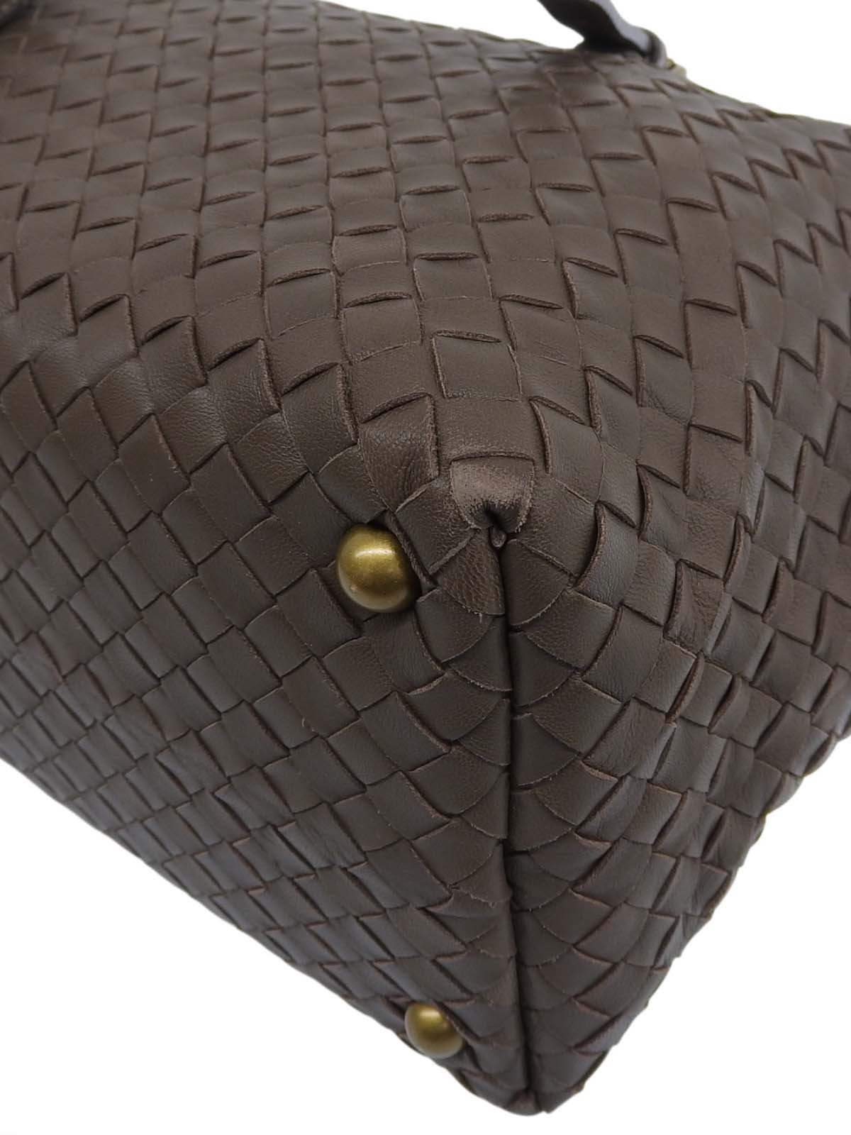 Brown Intrecciato Handbag