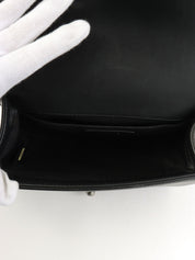 2016年頃製 ベルベットボーイシャネルチェーンショルダーバッグミニ ブラック/ネイビー