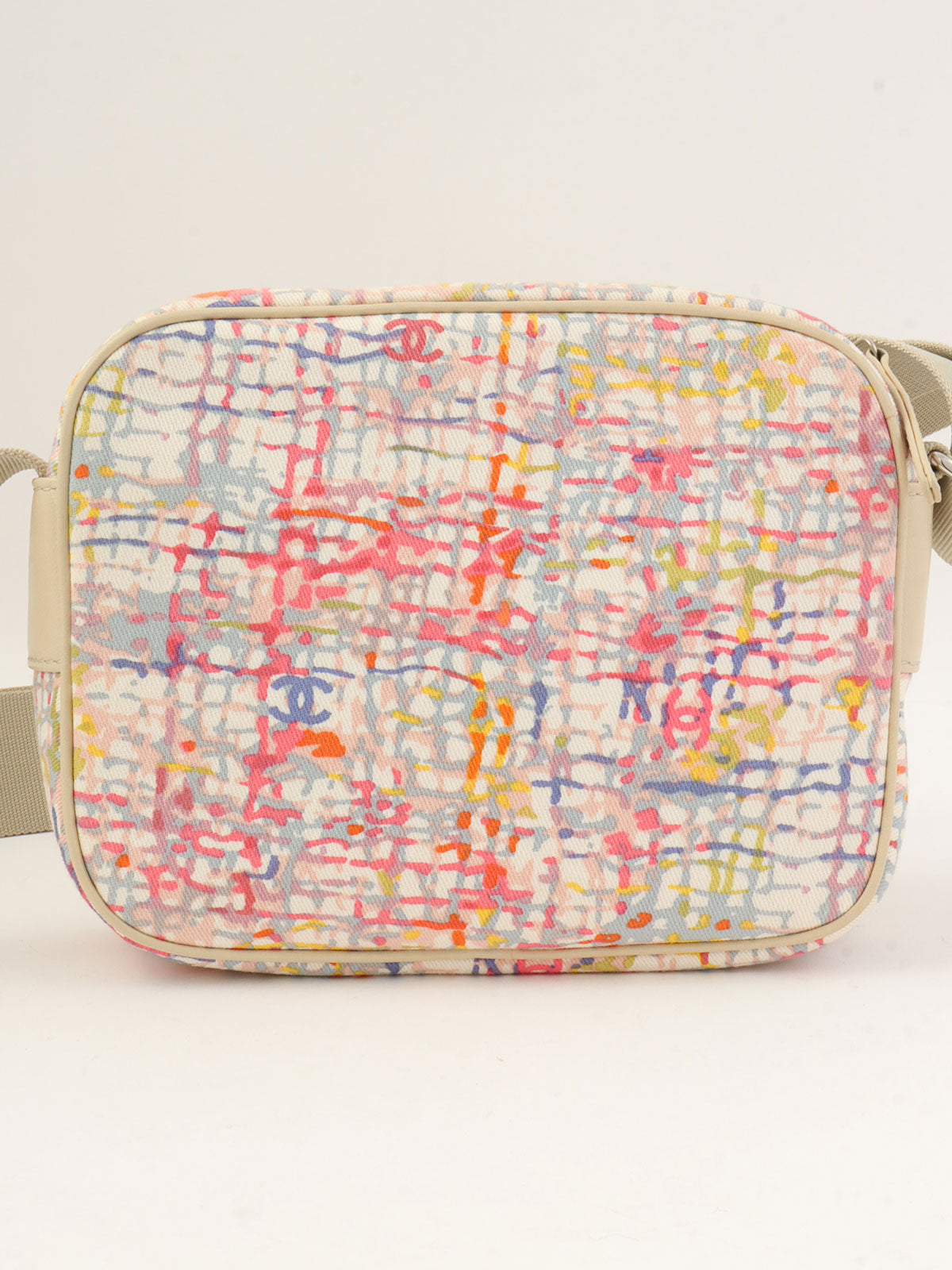 2004年頃製 クローバーチャームショルダーバッグ ベージュ/マルチ