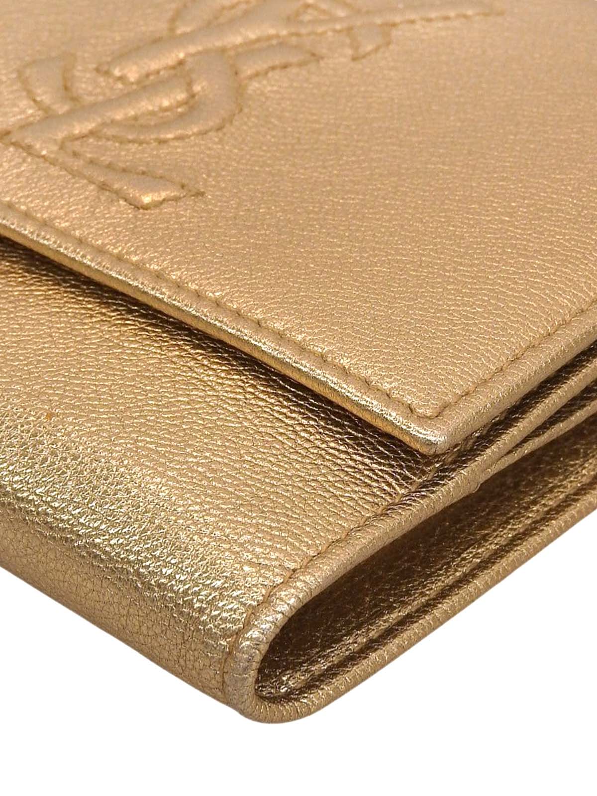 Logo Stitch Wallet Gold