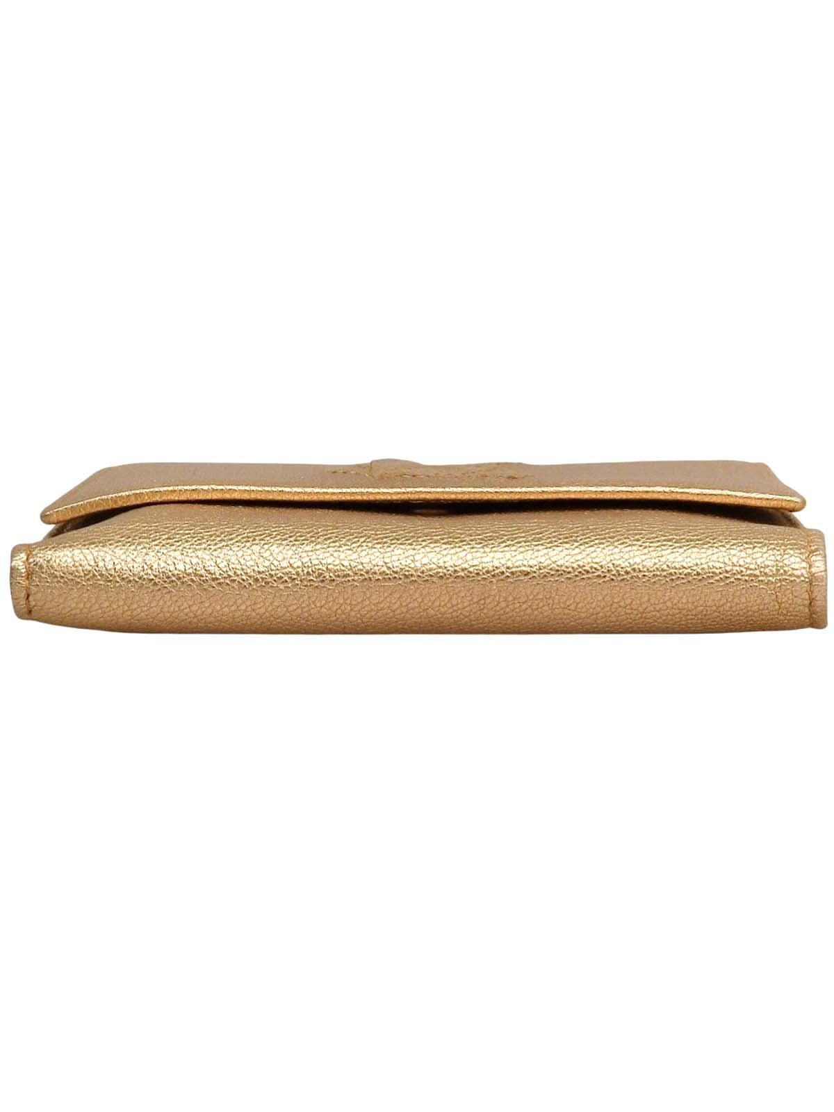 Logo Stitch Wallet Gold