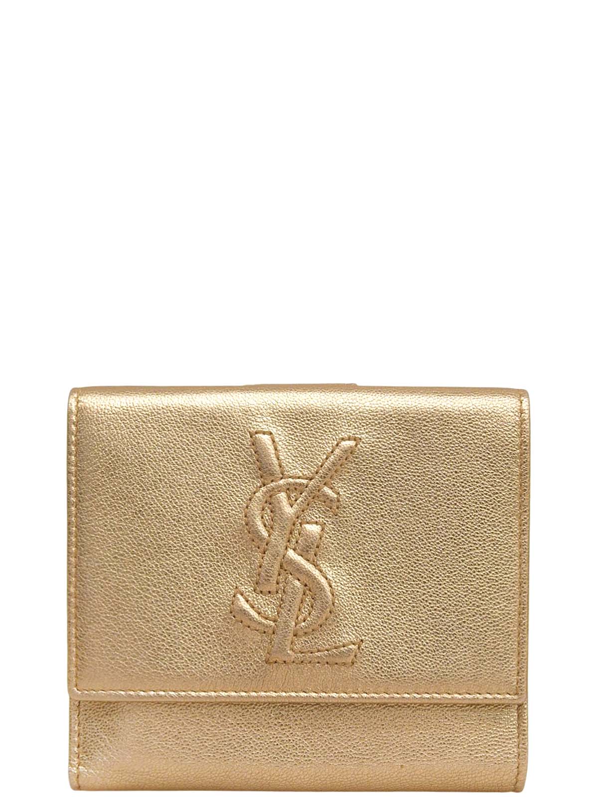 Logo Stitch Wallet Gold