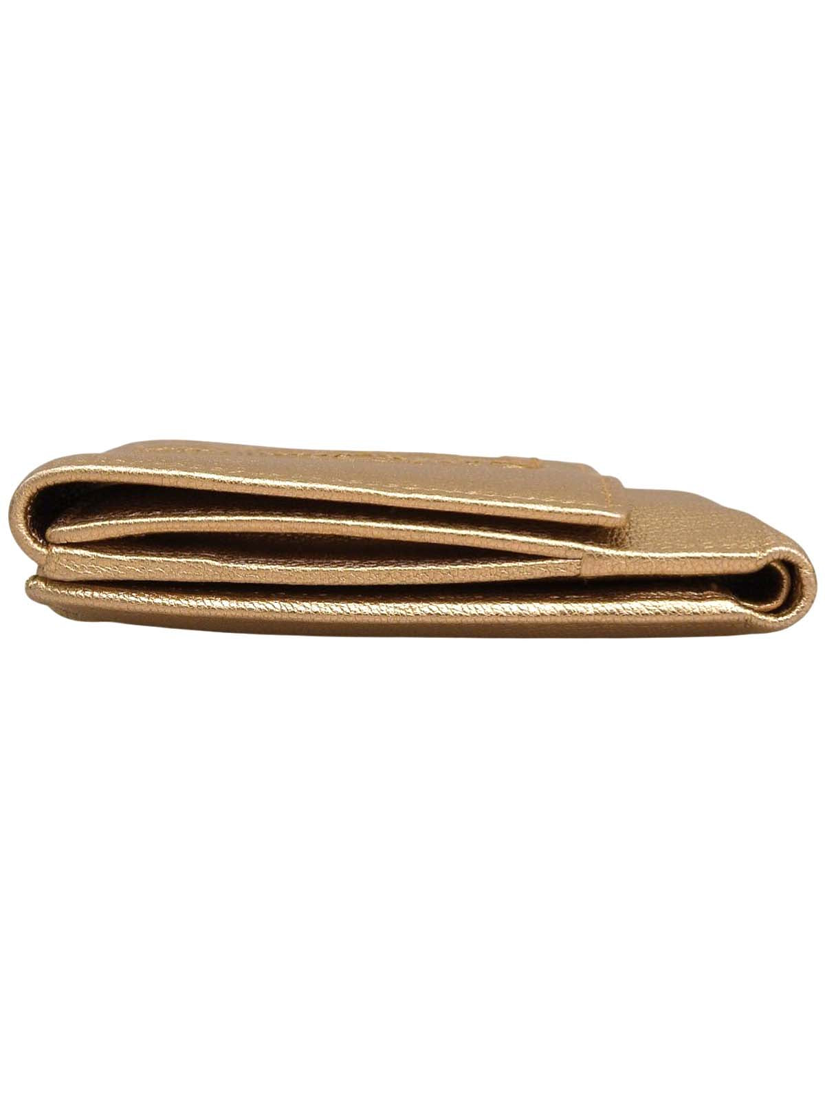 Logo Stitch Wallet Gold