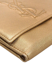 Logo Stitch Wallet Gold