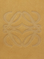 スエードアナグラムショルダーバッグ ベージュ/ブラウン