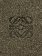 スエードアナグラムエンボスショルダーバッグ カーキ