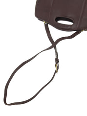 Logo Charm 2-Way Bag Brown