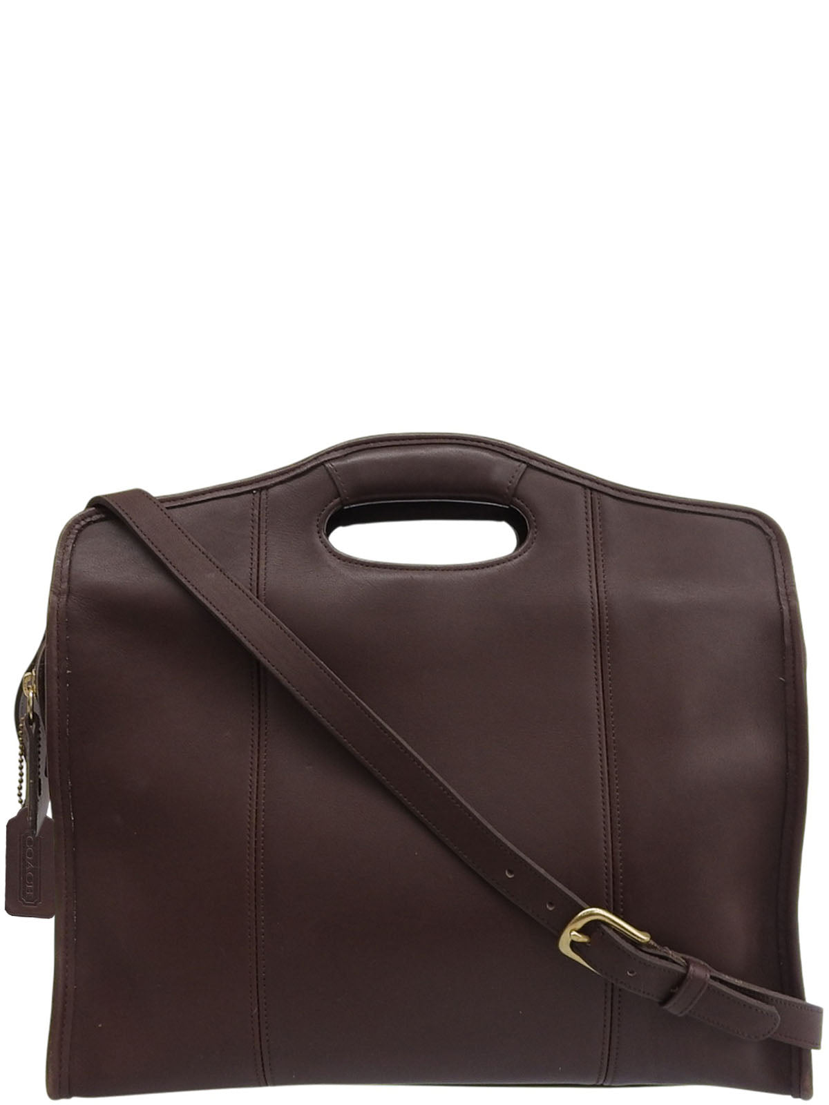 Logo Charm 2-Way Bag Brown