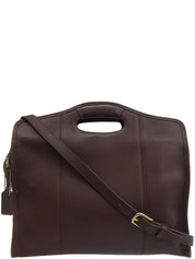 Logo Charm 2-Way Bag Brown