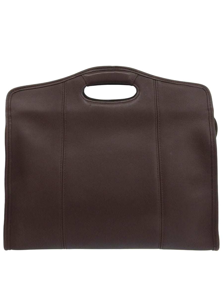 Logo Charm 2-Way Bag Brown