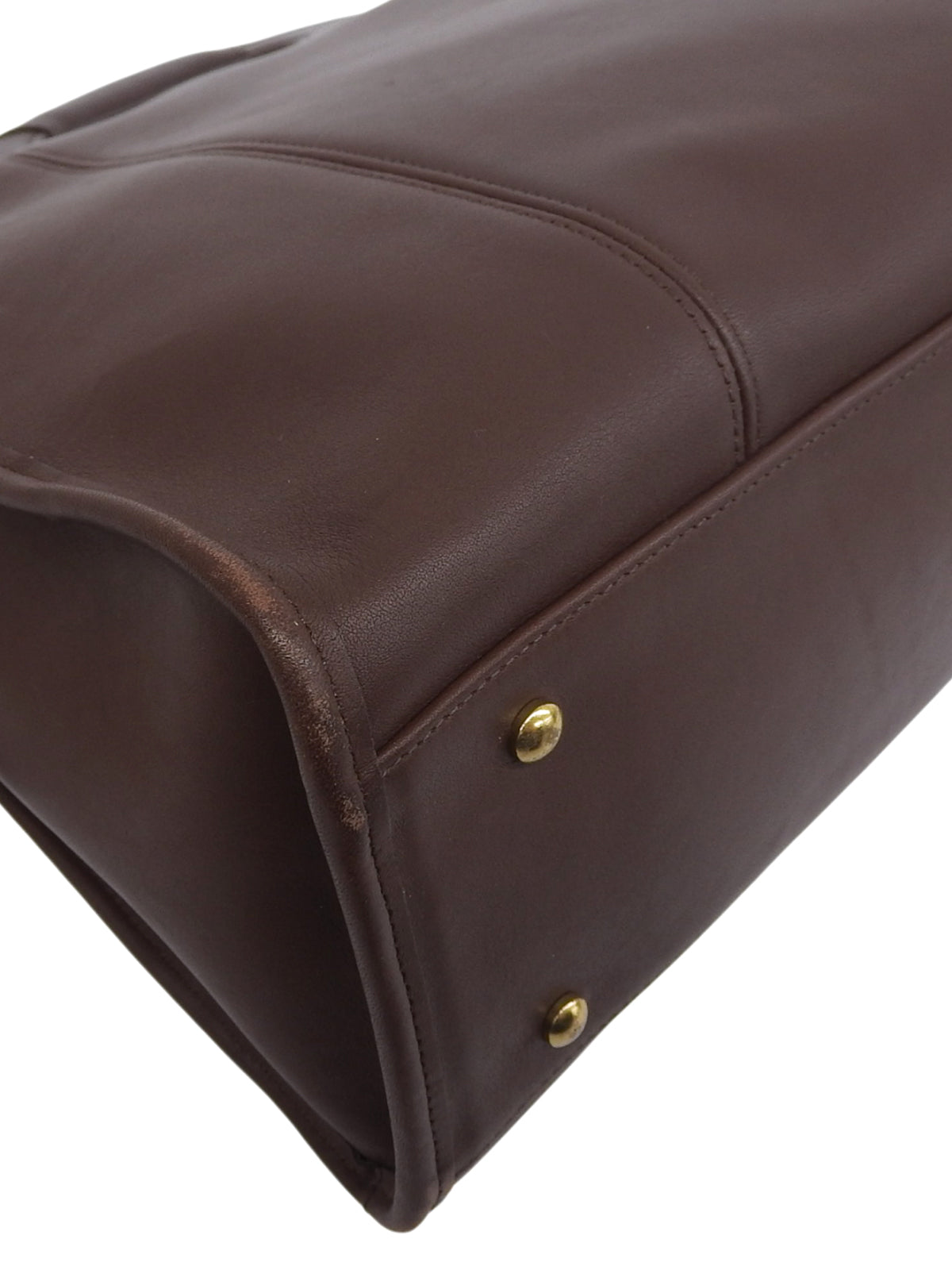 Logo Charm 2-Way Bag Brown