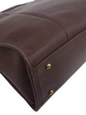 Logo Charm 2-Way Bag Brown