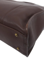 Logo Charm 2-Way Bag Brown