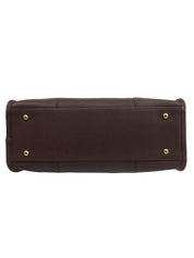 Logo Charm 2-Way Bag Brown