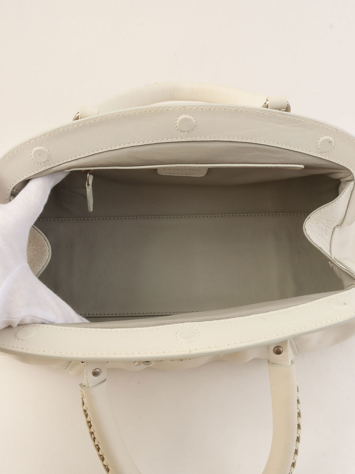 My Dior Frame Satchel Bag in White