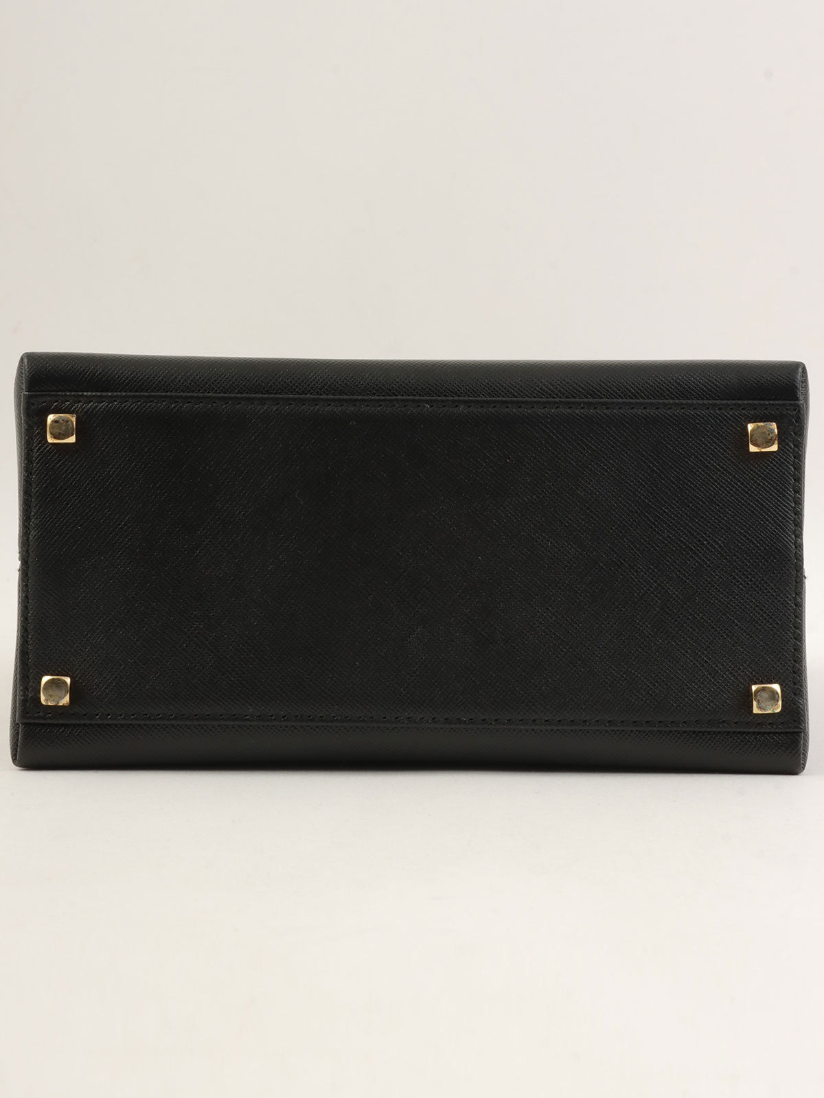 Saffiano Gancini 餐盘两用袋，黑色