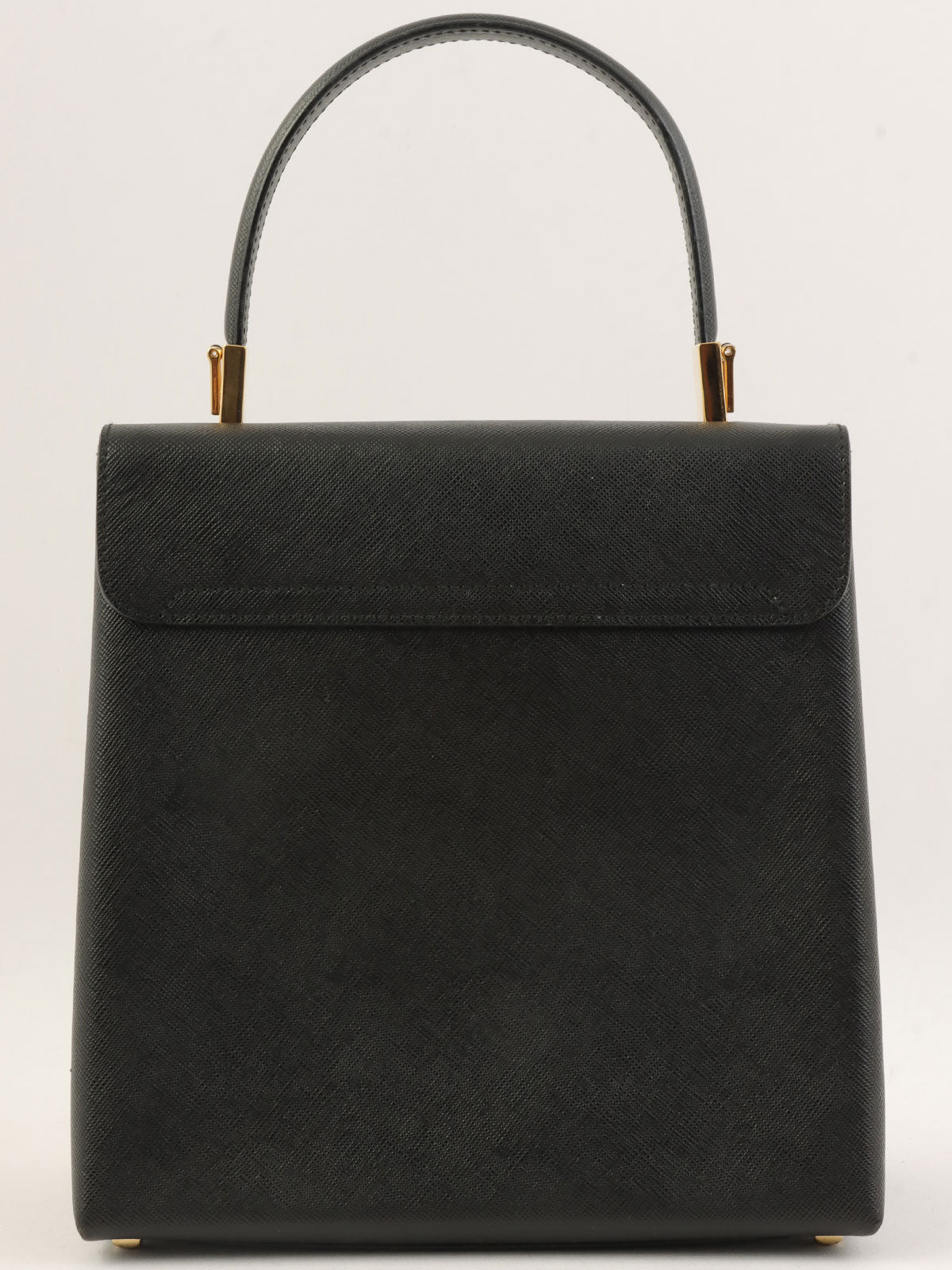 Saffiano Gancini 餐盘两用袋，黑色