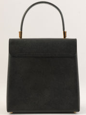 Saffiano Gancini 餐盘两用袋，黑色