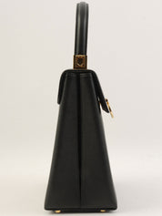 Saffiano Gancini 餐盘两用袋，黑色