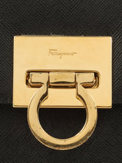 Saffiano Gancini 餐盘两用袋，黑色