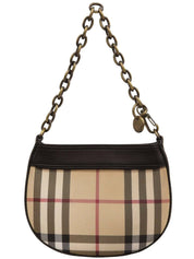 Nova Check Pattern Handbag Beige/Brown