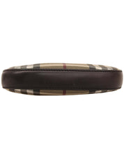 ノバチェックパターンハンドバッグ ベージュ/ブラウン