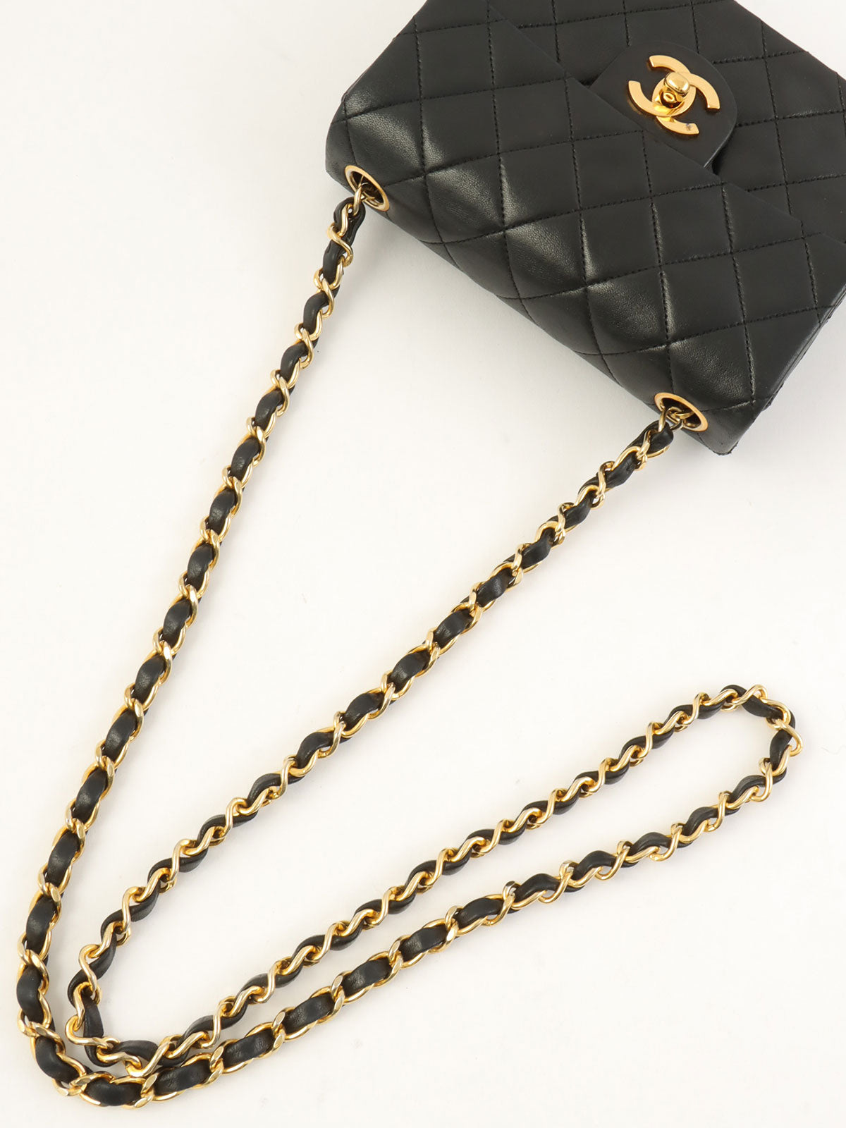 1990年頃製 クラシックフラップチェーンバッグミニ ブラック