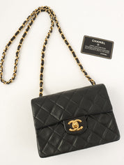 1990年頃製 クラシックフラップチェーンバッグミニ ブラック