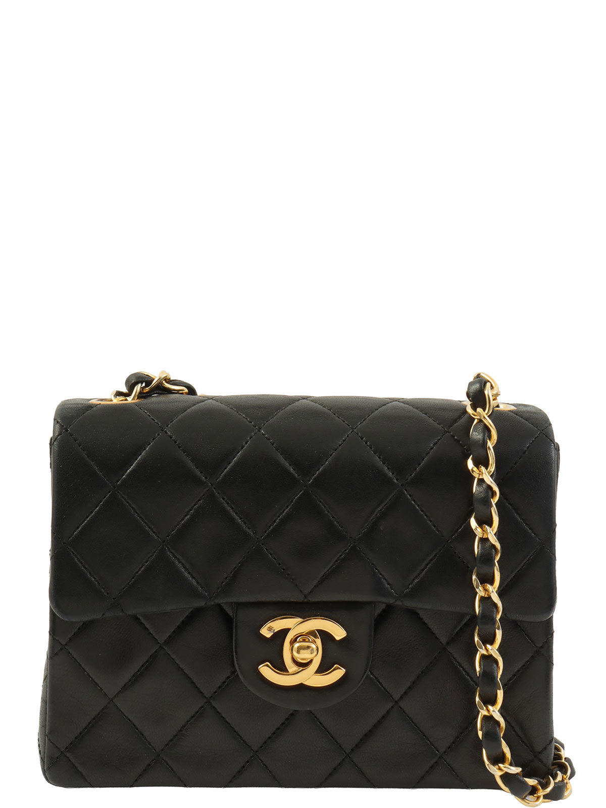 1990年頃製 クラシックフラップチェーンバッグミニ ブラック