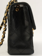 1990年頃製 クラシックフラップチェーンバッグミニ ブラック