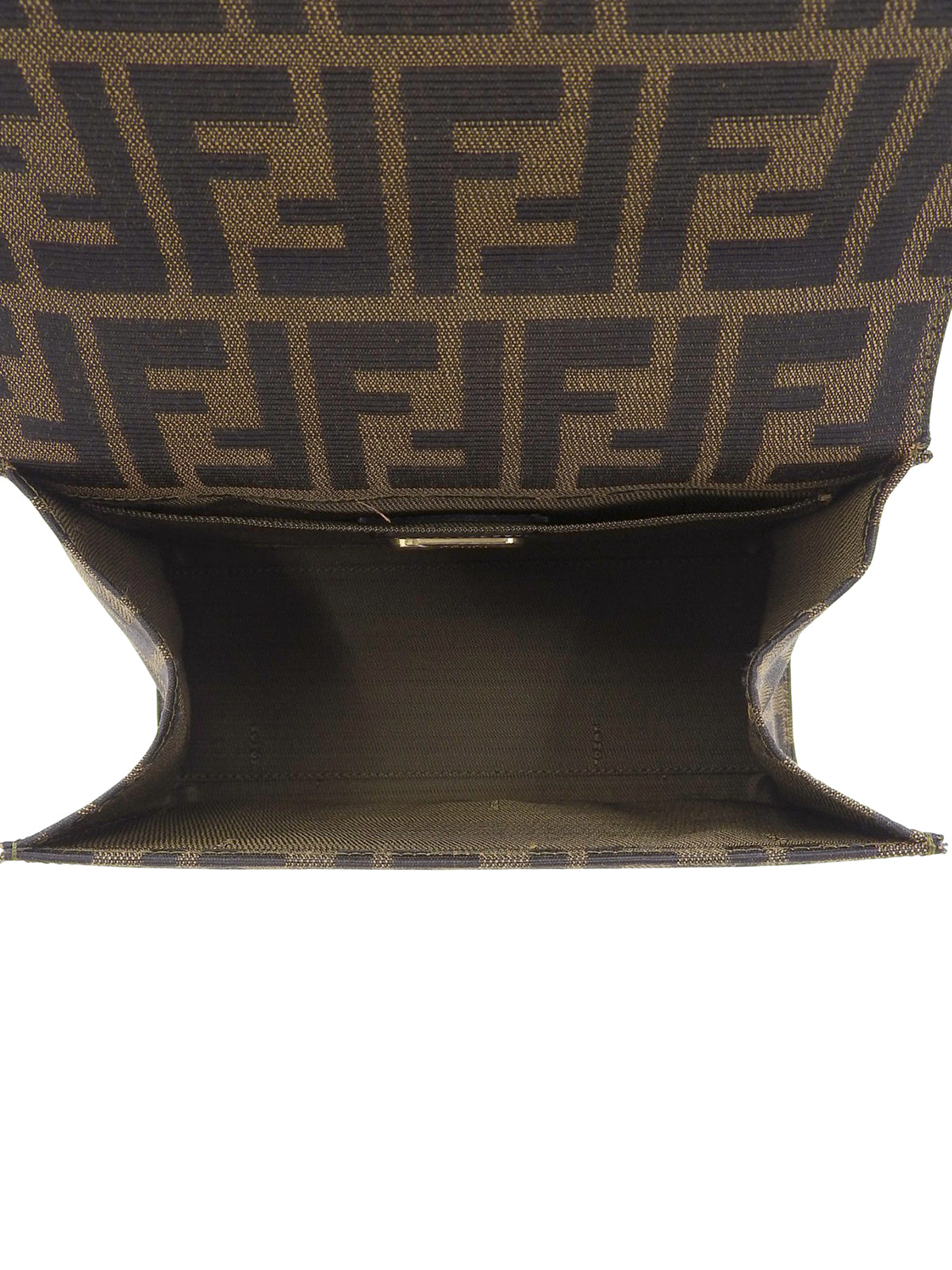 FF Zucca图案两用手提包 棕色