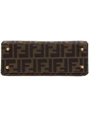 FF Zucca图案两用手提包 棕色