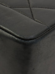 1990年頃製 ダイアナフラップチェーンバッグ25cm ブラック